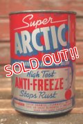 dp-220301-64 Super ARCTIC / 1950's ANTI-FREEZE Stops Rust One U.S. Quart Can