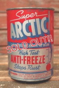 dp-220301-64 Super ARCTIC / 1950's ANTI-FREEZE Stops Rust One U.S. Quart Can