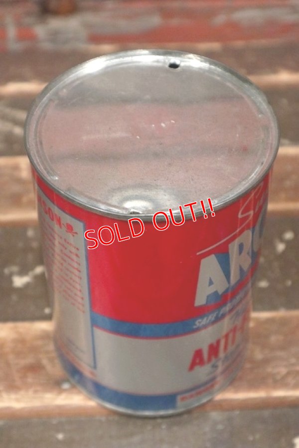 画像4: dp-220301-64 Super ARCTIC / 1950's ANTI-FREEZE Stops Rust One U.S. Quart Can