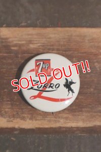 dp-220401-302 7up / Zorro 1957 Pinback
