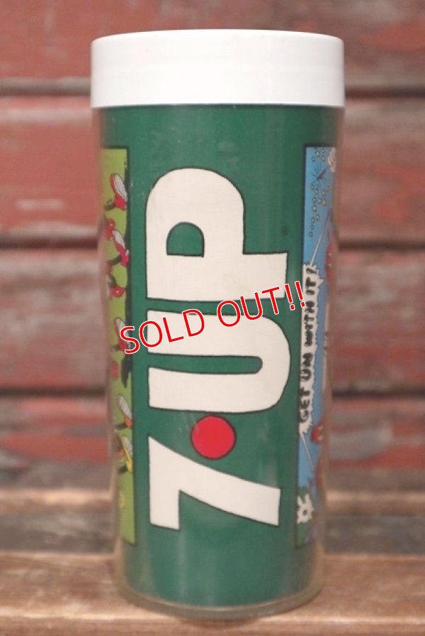 画像1: dp-220401-279 7up / Thermo-Serv 1970's Plastic Tumbler