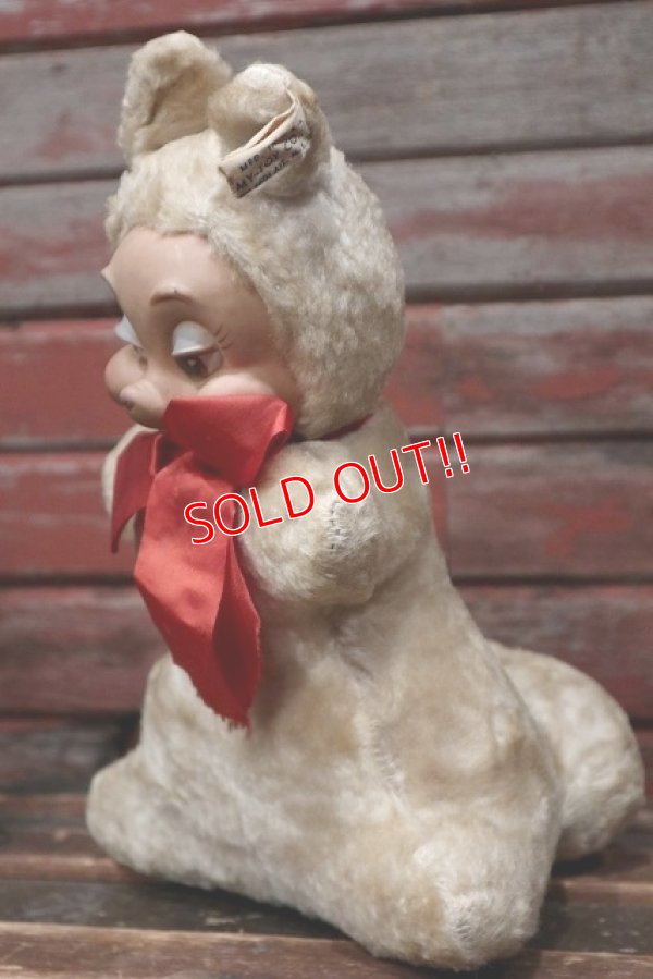 画像4: ct-220501-42 My-Toy / 1960's Squirrel Rubber Face Plush Doll