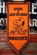 画像1: ct-220501-06 PEANUTS / 1960's Snoopy Banner "Happiness is Loving Your Enemies" (1)