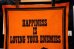 画像2: ct-220501-06 PEANUTS / 1960's Snoopy Banner "Happiness is Loving Your Enemies" (2)