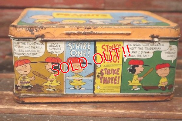 画像11: ct-220501-15 【JUNK】PEANUTS / THERMOS 1970's Metal Lunch Box