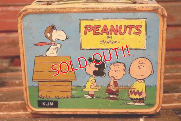 画像4: ct-220501-15 【JUNK】PEANUTS / THERMOS 1970's Metal Lunch Box