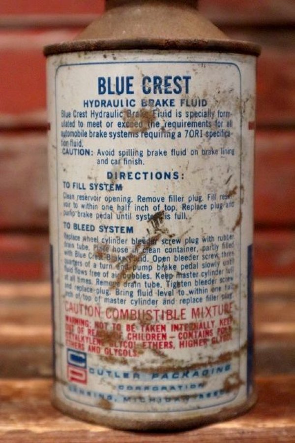 画像2: dp-220401-187 Blue CREST / HEAVY DUTY HYDRAULIC BRAKE FLUID 12 FL.OZ. Can