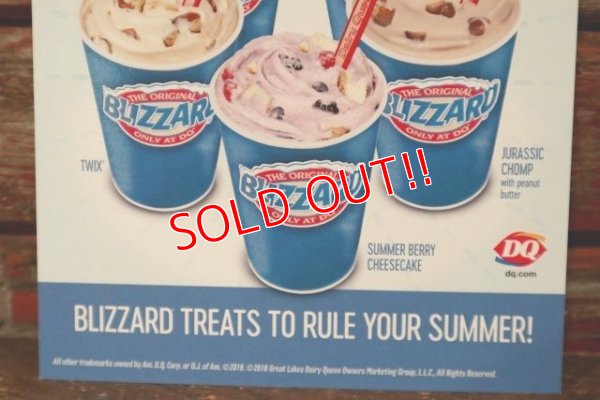 画像3: dp-220401-28 Dairy Queen / Store Menu Card Sign 2018 "SUMMER BLIZZARD"