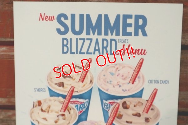 画像2: dp-220401-28 Dairy Queen / Store Menu Card Sign 2018 "SUMMER BLIZZARD"