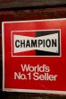 画像2: dp-220501-74 CHAMPION / SPARK PLUGS Vintage Paper Sign (2)