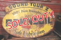 dp-220501-15 PENNZOIL / 1950's Metal Sign