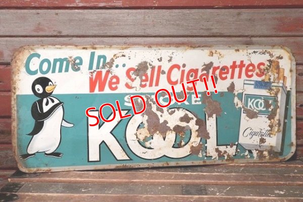 画像1: dp-220501-19 KOOL / 1960's Metal Sign