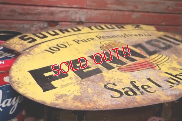 画像9: dp-220501-15 PENNZOIL / 1950's Metal Sign