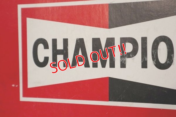 画像6: dp-220501-74 CHAMPION / SPARK PLUGS Vintage Paper Sign