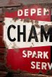 画像2: dp-220501-74 CHAMPION / SPARK PLUGS 1950's Metal Sign (2)