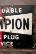 画像3: dp-220501-74 CHAMPION / SPARK PLUGS 1950's Metal Sign