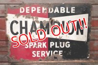 dp-220501-74 CHAMPION / SPARK PLUGS 1950's Metal Sign