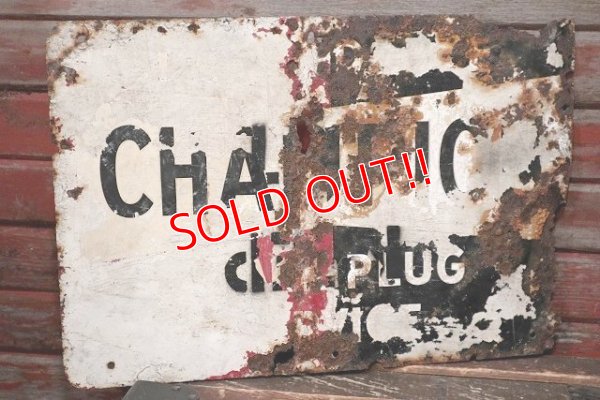 画像4: dp-220501-74 CHAMPION / SPARK PLUGS 1950's Metal Sign