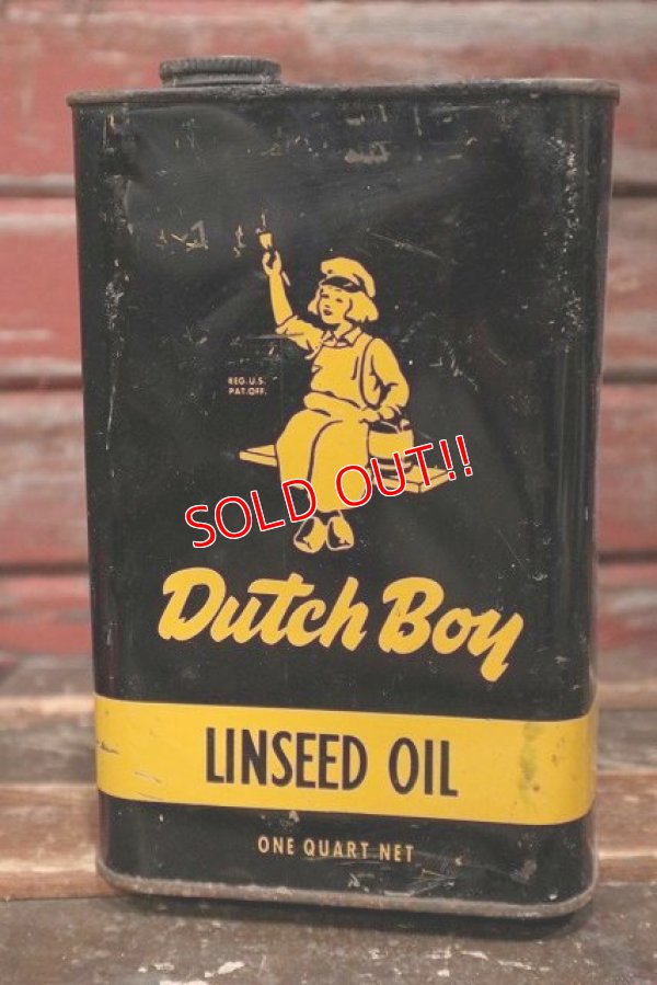 画像1: dp-220501-33 Dutch Boy / 1960's LINSEED OIL Can