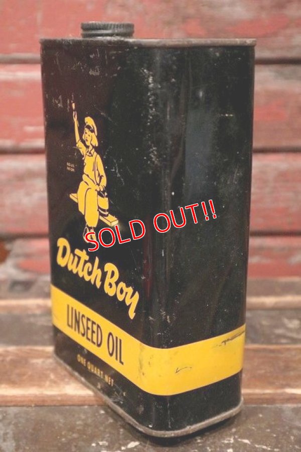 画像4: dp-220501-33 Dutch Boy / 1960's LINSEED OIL Can