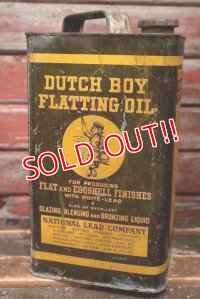 dp-220501-16 DUTCH BOY / 1940's FLATTING OIL ONE GALLON Can