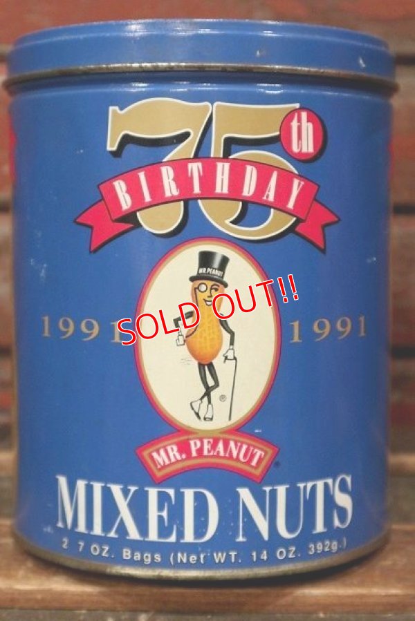 画像3: ct-220501-60 PLANTERS / MR.PEANUT MIXED NUTS 1991 75th BIRTHDAY Can