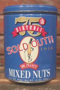 ct-220501-60 PLANTERS / MR.PEANUT MIXED NUTS 1991 75th BIRTHDAY Can