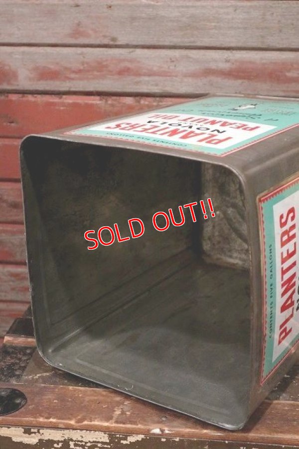 画像9: ct-220501-50 PLANTERS / MR.PEANUT 1960's NOVALA PEANUT OIL 5 GALLONS Can