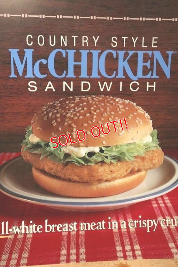 画像2: dp-220501-66 McDonald's / 1988 Translite "McCHICKEN SANDWICH"