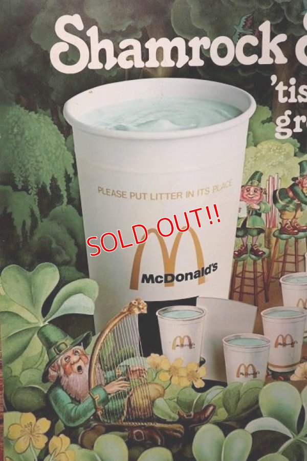 画像2: dp-220501-65 McDonald's / 1979 Translite "Shamrock Shakes"