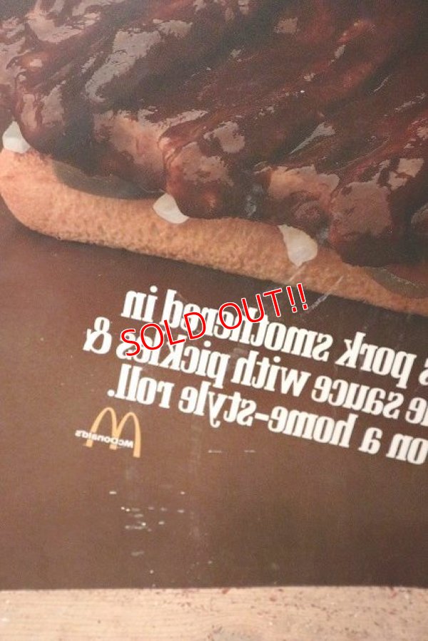 画像8: dp-220501-67 McDonald's / 1989 Translite "McRIB SANDWICH"