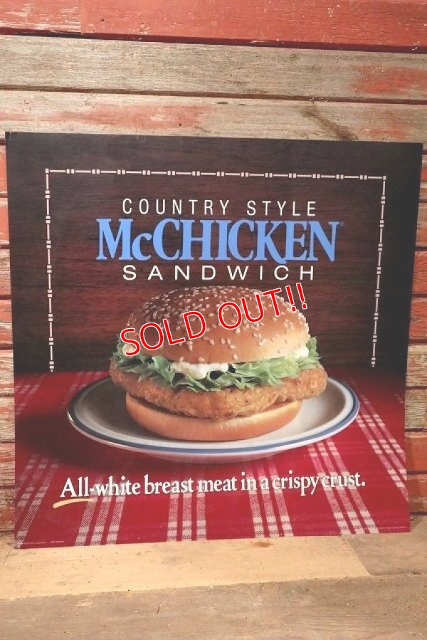 画像1: dp-220501-66 McDonald's / 1988 Translite "McCHICKEN SANDWICH"