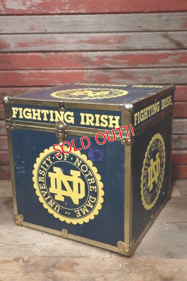 画像1: dp-220501-77 University of Notre Dam Fighting Irish / 1970's Storage Box