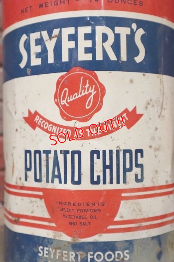 画像2: dp-220501-21 SEYFERT'S / Vintage Potato Chips Can