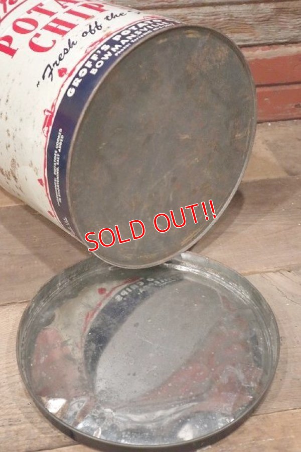 画像9: dp-220501-21 Groff's / Vintage Potato Chips Can