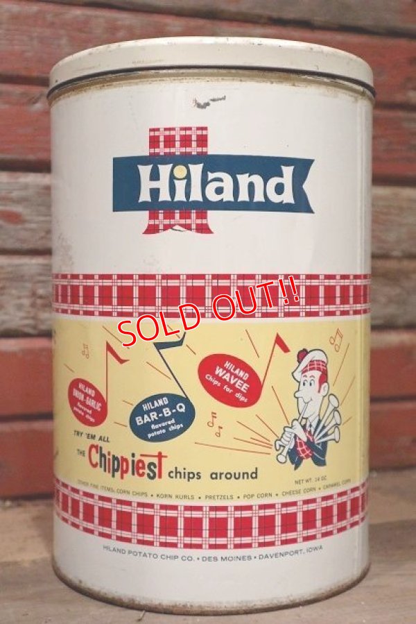 画像1: dp-220501-21 Hiland / Vintage Potato Chips Can