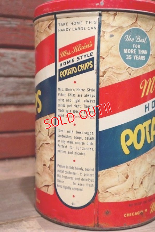 画像4: dp-220501-21 Mrs. Klein's / Vintage Potato Chips Can