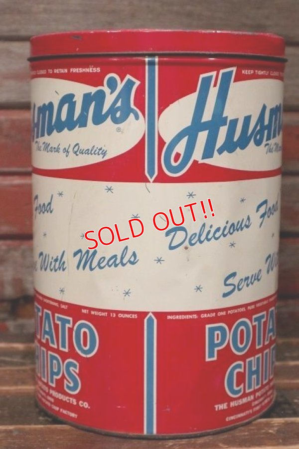 画像4: dp-220501-21 Husman's / Vintage Potato Chips Can