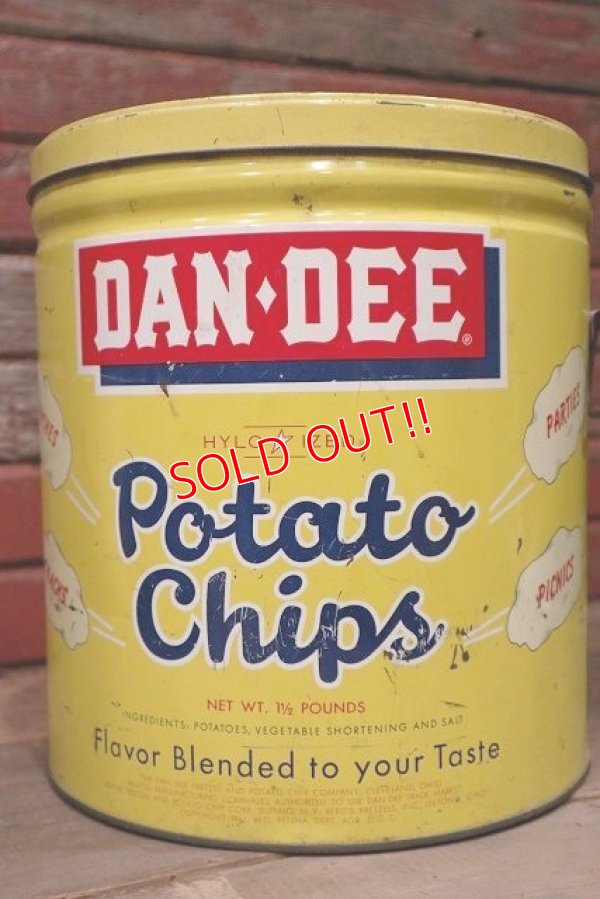 画像4: dp-220501-21 DAN・DEE / Vintage Potato Chips Can