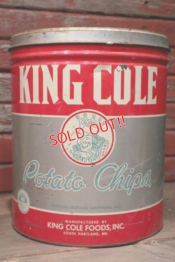 画像1: dp-220501-21 KING COLE / Vintage Potato Chips Can