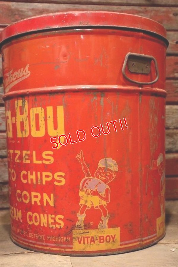 画像3: dp-220501-21 Vita-Boy / Vintage Potato Chips Can