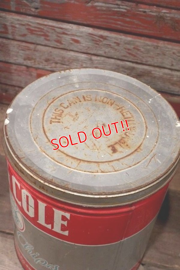 画像6: dp-220501-21 KING COLE / Vintage Potato Chips Can