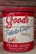 画像1: dp-220501-21 good's / Vintage Potato Chips Can (1)