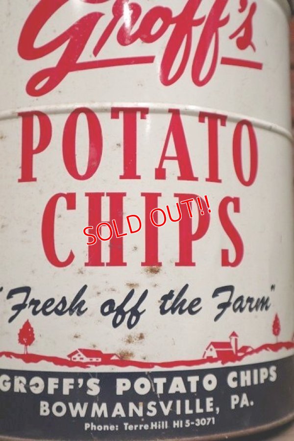 画像2: dp-220501-21 Groff's / Vintage Potato Chips Can