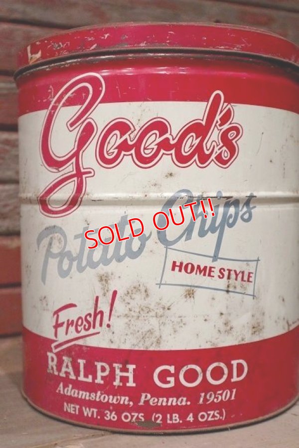 画像3: dp-220501-21 good's / Vintage Potato Chips Can