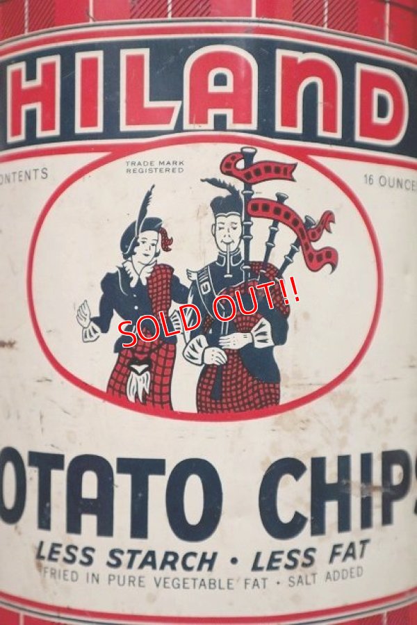 画像2: dp-220501-21 HILAND / Vintage Potato Chips Can