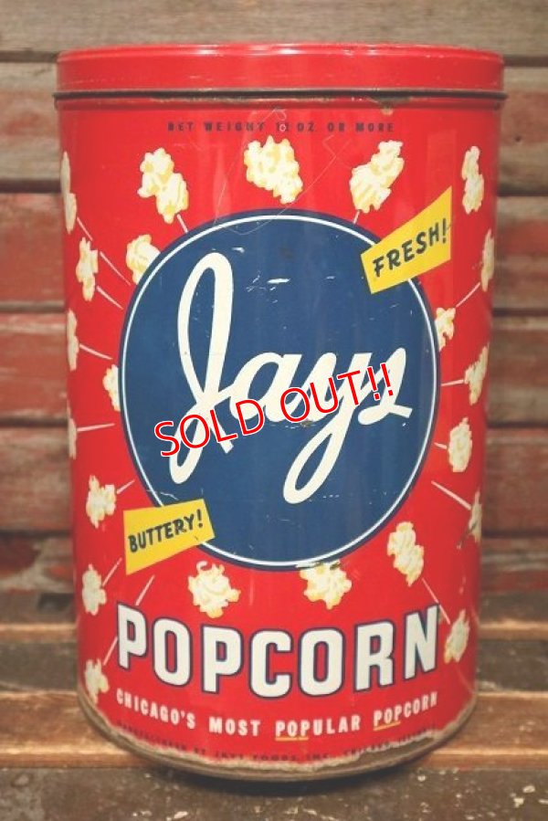 画像1: dp-220501-21 Jays / Vintage Pop Corn Can