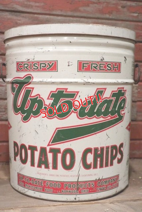 画像1: dp-220501-21 Up-to-date / Vintage Potato Chips Can