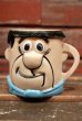 画像1: ct-211210-04 Fred Flintstone / 1960's Plastic Mug (1)