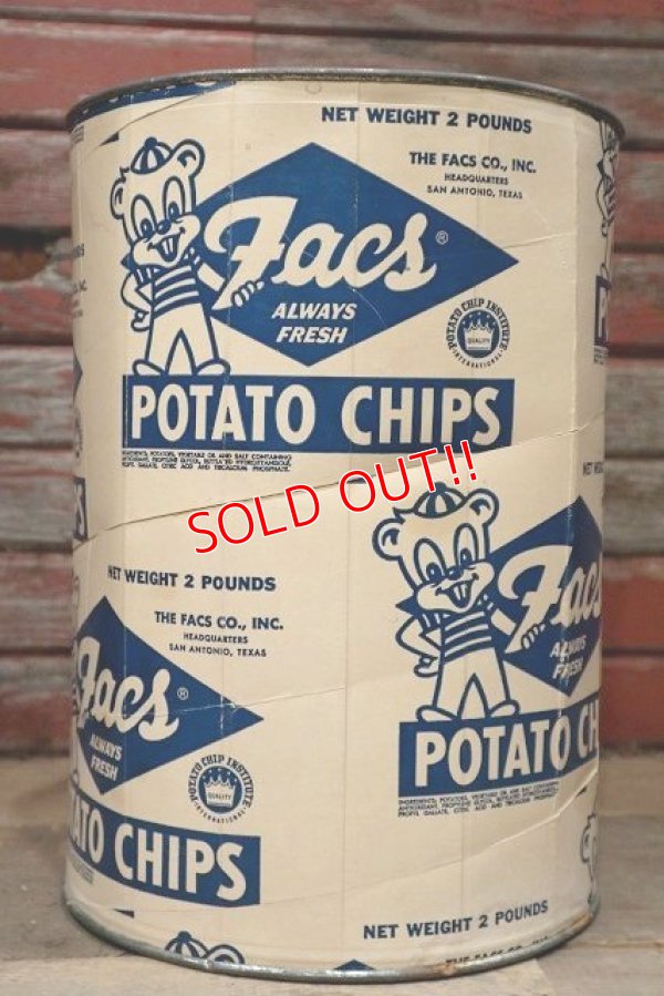 画像1: dp-220501-21 Facs / Vintage Potato Chips Box